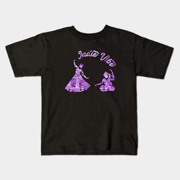 Indie Vibe Indian Culture Kids T-Shirt by ARTIZIT